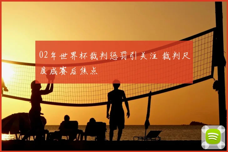 02年世界杯裁判惩罚引关注 裁判尺度成赛后焦点
